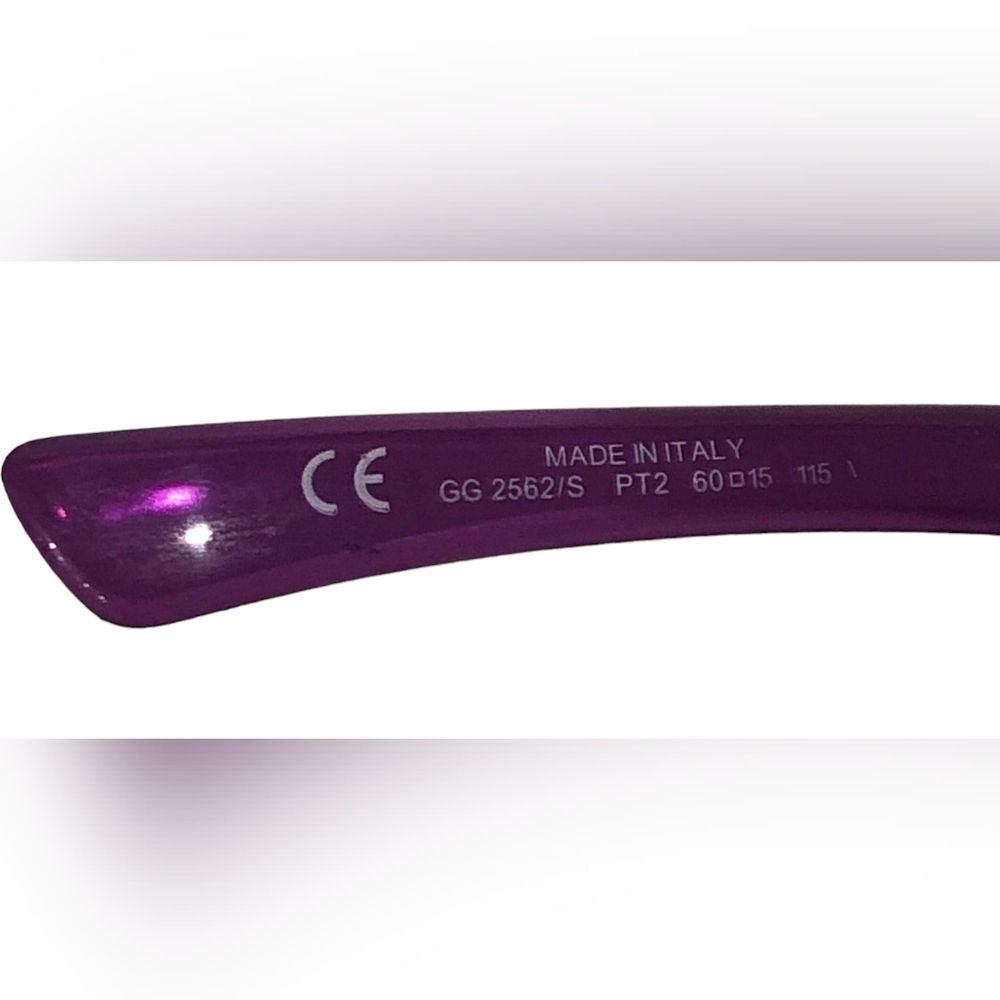 Purple GUCCI Horsebit Sunglasses, rare GG 2562/S  PT2 - Picture 8 of 10